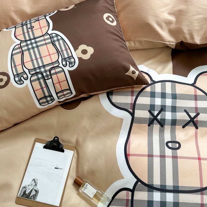 91家纺网 家纺一手货源 找家纺 摩卡 2024新款博主风水洗真丝四件套 风格