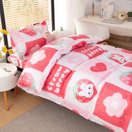 乐居坊 2023新款芦荟棉花型宿舍图（3月新花型） 草莓格格