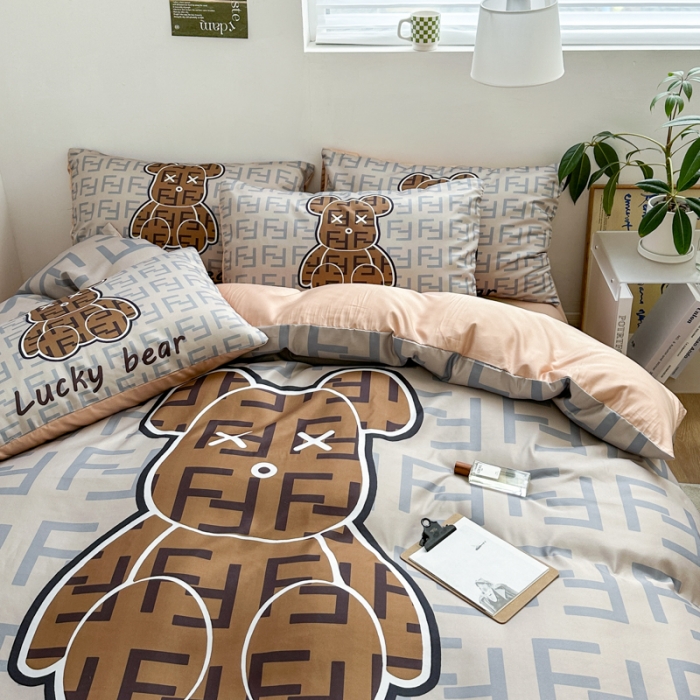 91家纺网 家纺一手货源 找家纺 摩卡 2024新款博主风水洗真丝四件套 咔芬