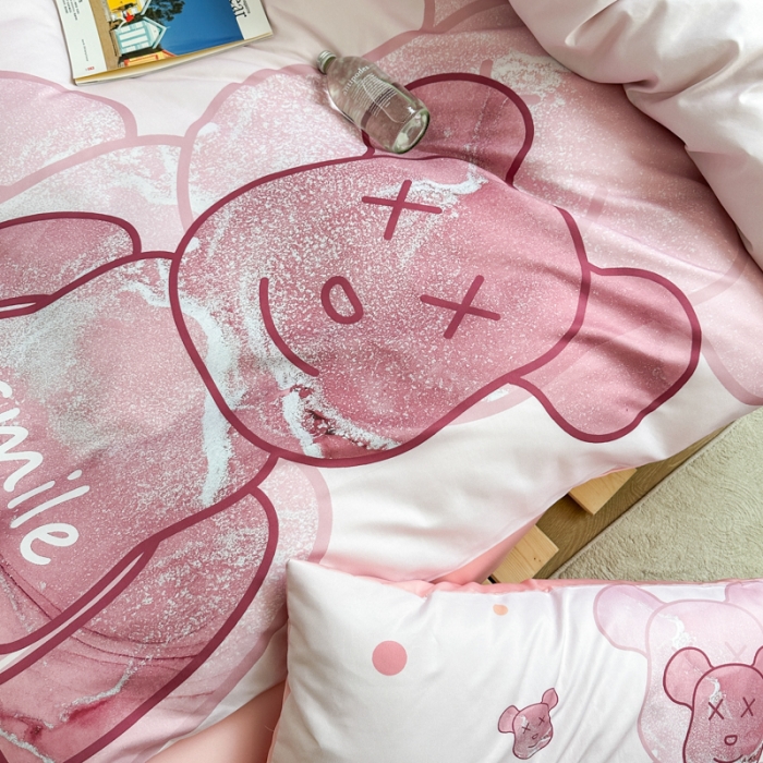 91家纺网 家纺一手货源 找家纺 摩卡 2024新款博主风水洗真丝四件套 流沙