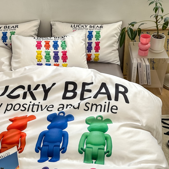 91家纺网 家纺一手货源 找家纺 摩卡 2024新款博主风水洗真丝四件套 马卡龙