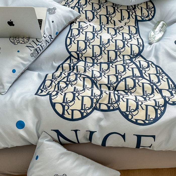 91家纺网 家纺一手货源 找家纺 摩卡 2024新款博主风水洗真丝四件套 萌迪