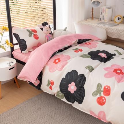 乐居坊 2023新款芦荟棉花型宿舍图（3月新花型） 樱花细雨