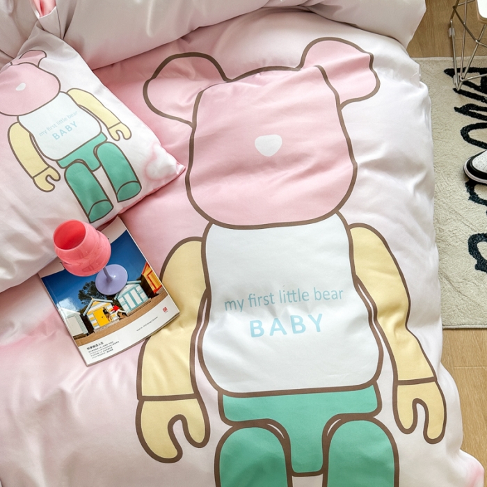 91家纺网 家纺一手货源 找家纺 摩卡 2024新款博主风水洗真丝四件套 炫彩