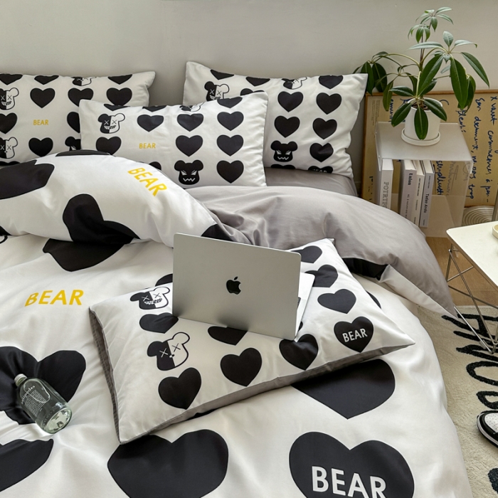 91家纺网 家纺一手货源 找家纺 摩卡 2024新款博主风水洗真丝四件套 最爱