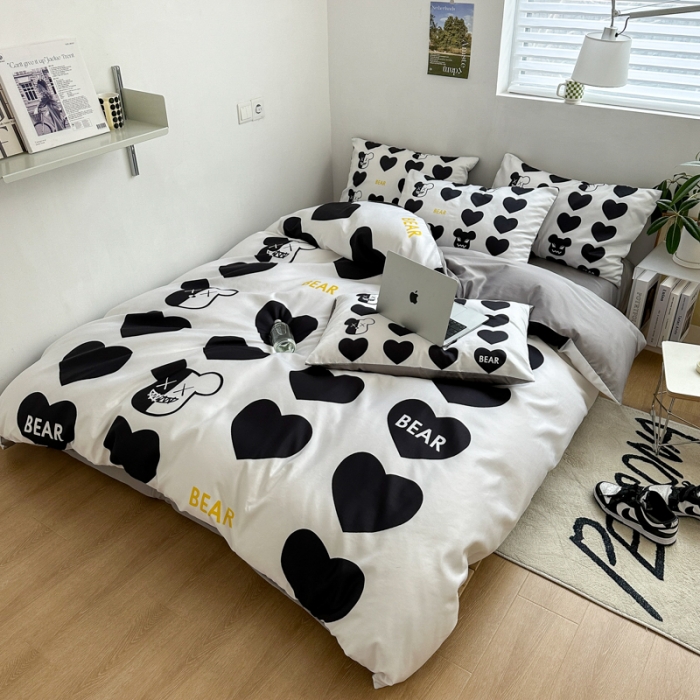 91家纺网 家纺一手货源 找家纺 摩卡 2024新款博主风水洗真丝四件套 最爱