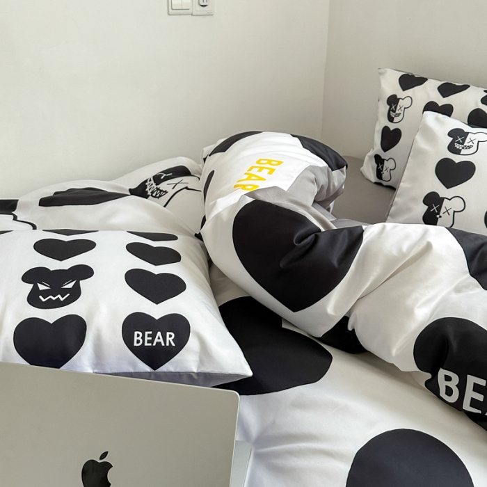 91家纺网 家纺一手货源 找家纺 摩卡 2024新款博主风水洗真丝四件套 最爱