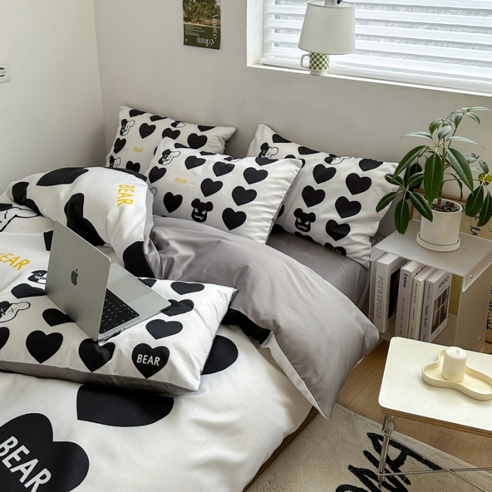 91家纺网 家纺一手货源 找家纺 摩卡 2024新款博主风水洗真丝四件套 最爱