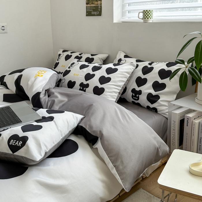 91家纺网 家纺一手货源 找家纺 摩卡 2024新款博主风水洗真丝四件套 最爱