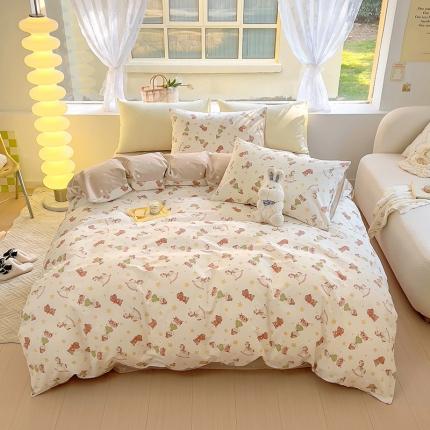 91家纺网 家纺一手货源 找家纺 （总）田野 2023新款13372全棉四件套