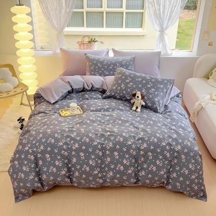 91家纺网 家纺一手货源 找家纺 田野 2023新款13372全棉四件套 淡香怡人