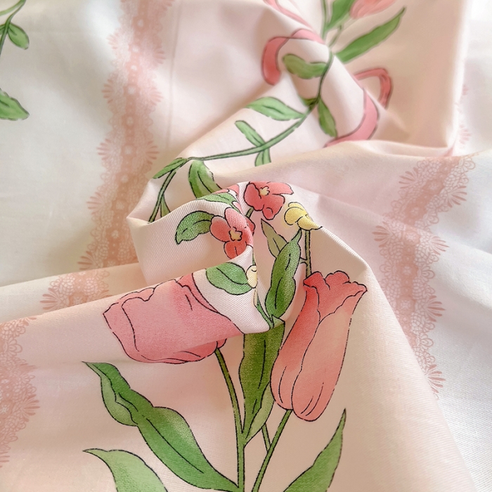 91家纺网 家纺一手货源 找家纺 田野 2023新款13372全棉四件套 艾莎