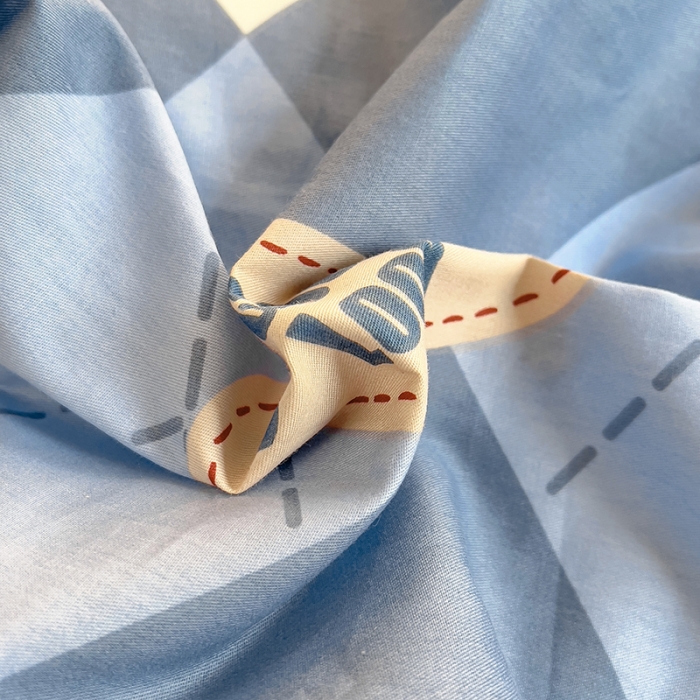 91家纺网 家纺一手货源 找家纺 田野 2023新款13372全棉四件套 英伦