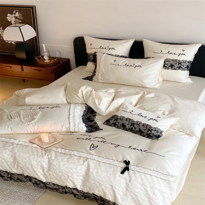 91家纺网 家纺一手货源 找家纺 星野 2023春夏新品棉第三波四件套 Love素里