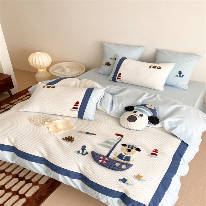 91家纺网 家纺一手货源 找家纺 星野 2023春夏新品棉第三波四件套 海洋汪