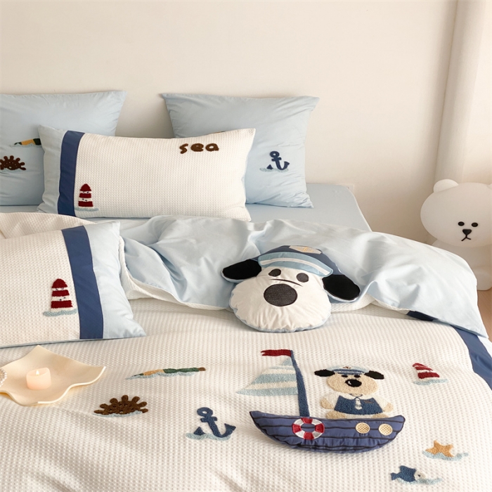 91家纺网 家纺一手货源 找家纺 星野 2023春夏新品棉第三波四件套 海洋汪