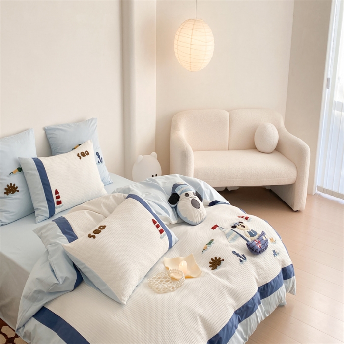 91家纺网 家纺一手货源 找家纺 星野 2023春夏新品棉第三波四件套 海洋汪