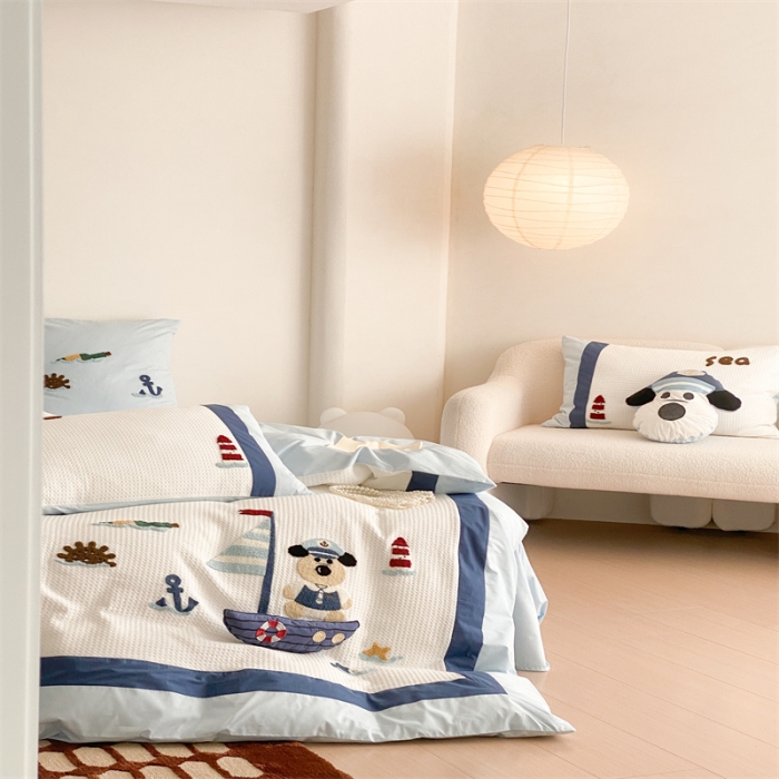 91家纺网 家纺一手货源 找家纺 星野 2023春夏新品棉第三波四件套 海洋汪