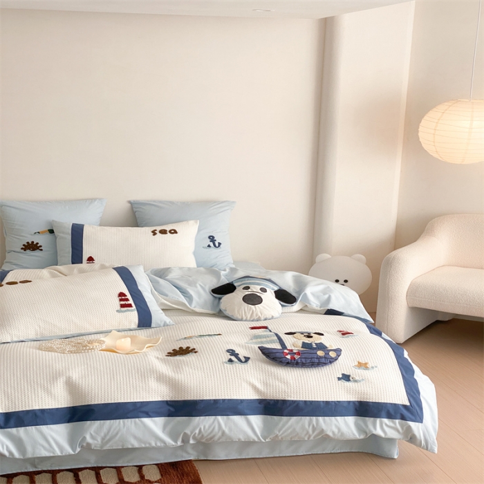 91家纺网 家纺一手货源 找家纺 星野 2023春夏新品棉第三波四件套 海洋汪