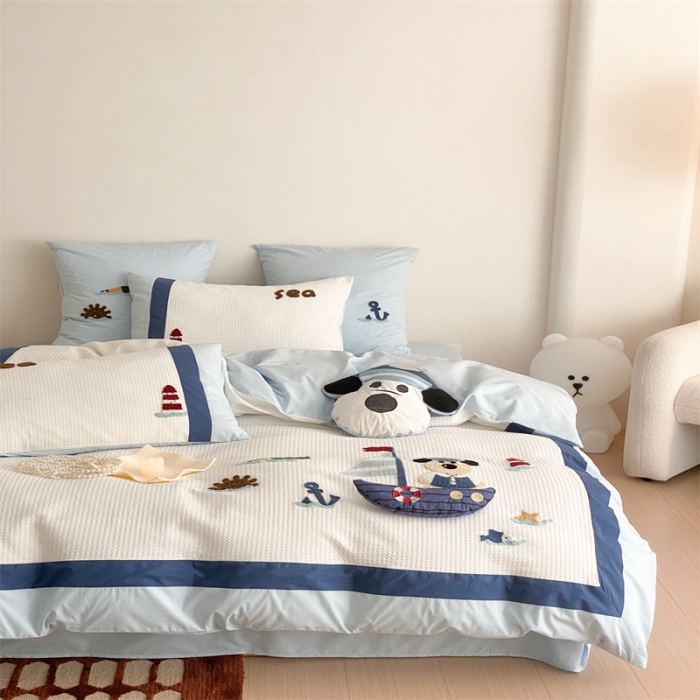 91家纺网 家纺一手货源 找家纺 星野 2023春夏新品棉第三波四件套 海洋汪