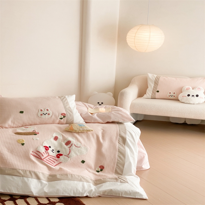 91家纺网 家纺一手货源 找家纺 星野 2023春夏新品棉第三波四件套 露营季