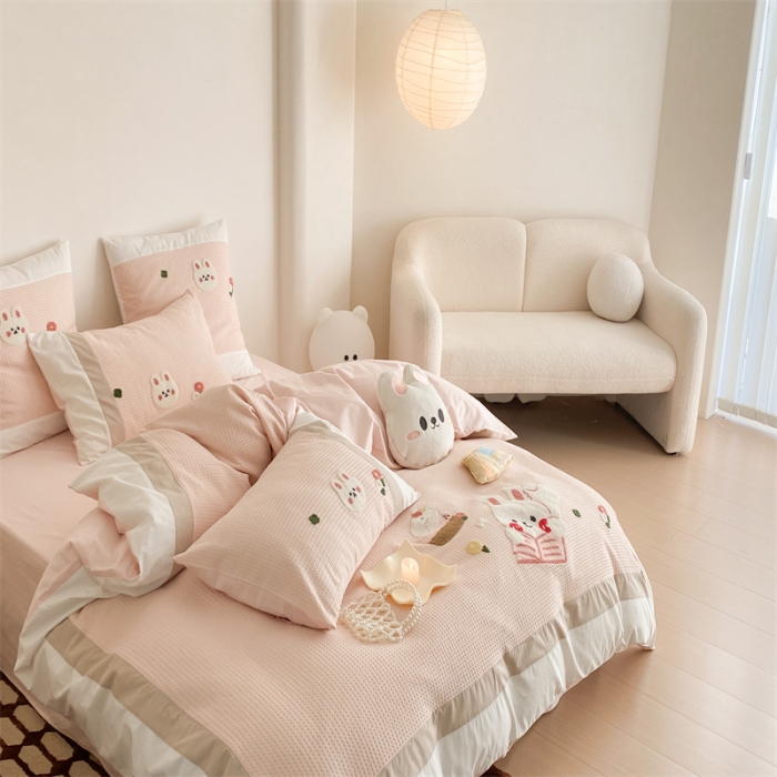 91家纺网 家纺一手货源 找家纺 星野 2023春夏新品棉第三波四件套 露营季