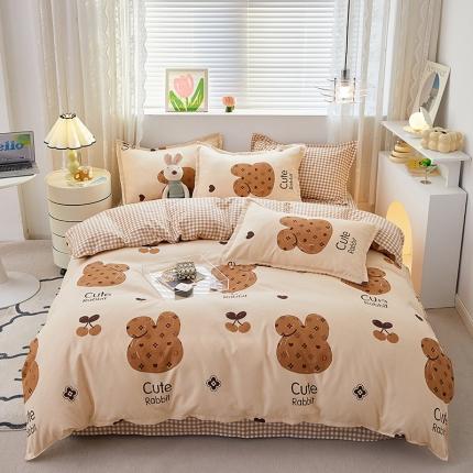 世爵 2023新款加厚磨毛印花四件套 酷派