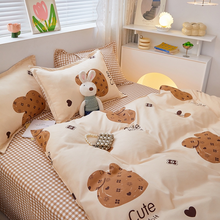 91家纺网 家纺一手货源 找家纺 世爵 2023新款加厚磨毛印花四件套 酷派