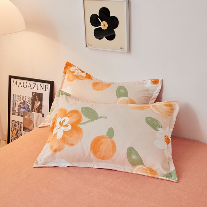 91家纺网 家纺一手货源 找家纺 世爵 2023新款加厚磨毛印花四件套 暖阳花开