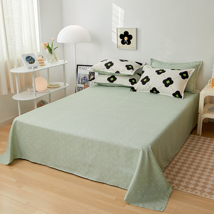 91家纺网 家纺一手货源 找家纺 世爵 2023新款加厚磨毛印花四件套 清微恋曲