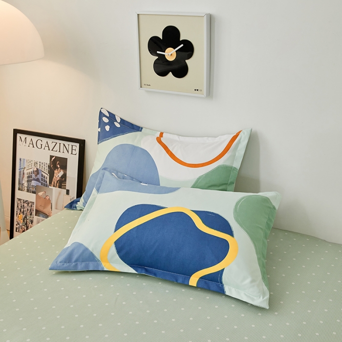 91家纺网 家纺一手货源 找家纺 世爵 2023新款加厚磨毛印花四件套 微梦时光