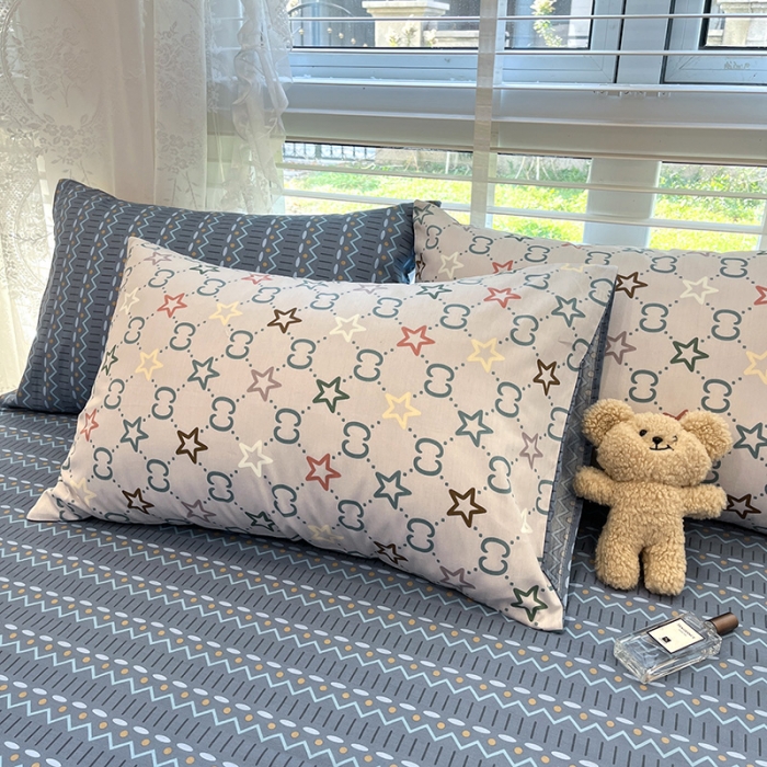 91家纺网 家纺一手货源 找家纺 （总）晨希 2023年新款全棉印花北欧款多规格四件套