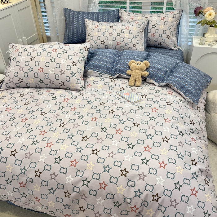 91家纺网 家纺一手货源 找家纺 （总）晨希 2023年新款全棉印花北欧款多规格四件套