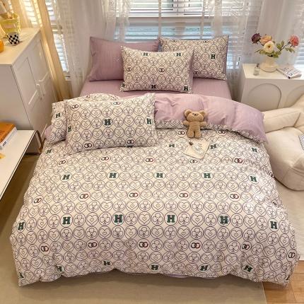 晨希 2023年新款全棉印花北欧款多规格四件套 卡门