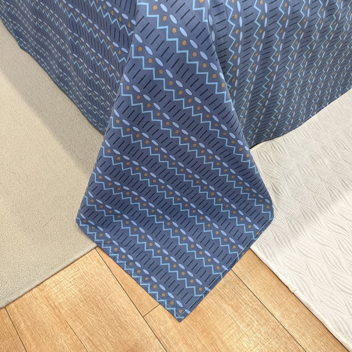 91家纺网 家纺一手货源 找家纺 晨希 2023年新款全棉印花北欧款多规格四件套 清风