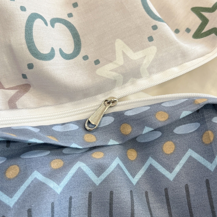 91家纺网 家纺一手货源 找家纺 晨希 2023年新款全棉印花北欧款多规格四件套 清风