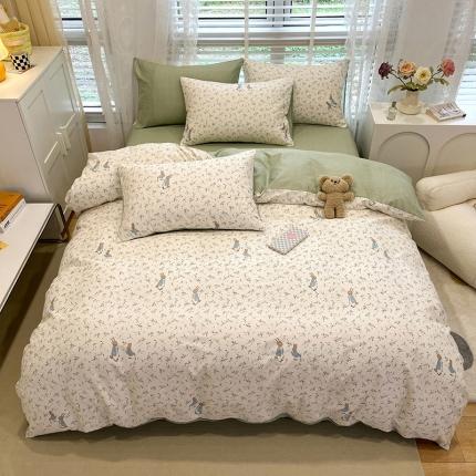 91家纺网 家纺一手货源 找家纺 （总）晨希2023年新款全棉花卉印花简约款多规格四件套