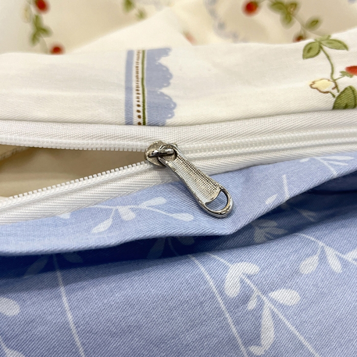 91家纺网 家纺一手货源 找家纺 晨希2023年新款全棉花卉印花简约款多规格四件套 草莓园