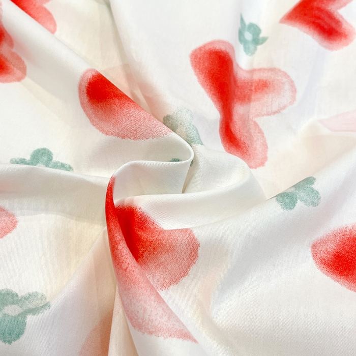 91家纺网 家纺一手货源 找家纺 晨希2023年新款全棉花卉印花简约款多规格四件套 梦幻爱心