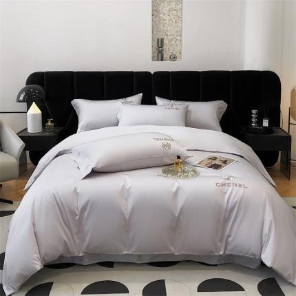 91家纺网 家纺一手货源 找家纺 （总）凯磊 新款高支高密.长绒棉刺绣四件套--浪漫