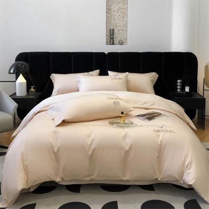 91家纺网 家纺一手货源 找家纺 （总）凯磊 新款高支高密.长绒棉刺绣四件套--浪漫