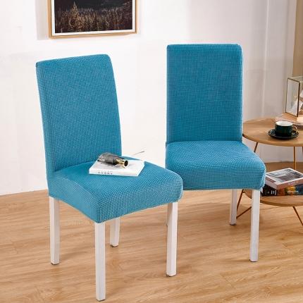 91家纺网 家纺一手货源 找家纺 丝绮鹿 2023新款玉米粒椅子套（全包常规款） 西湖蓝