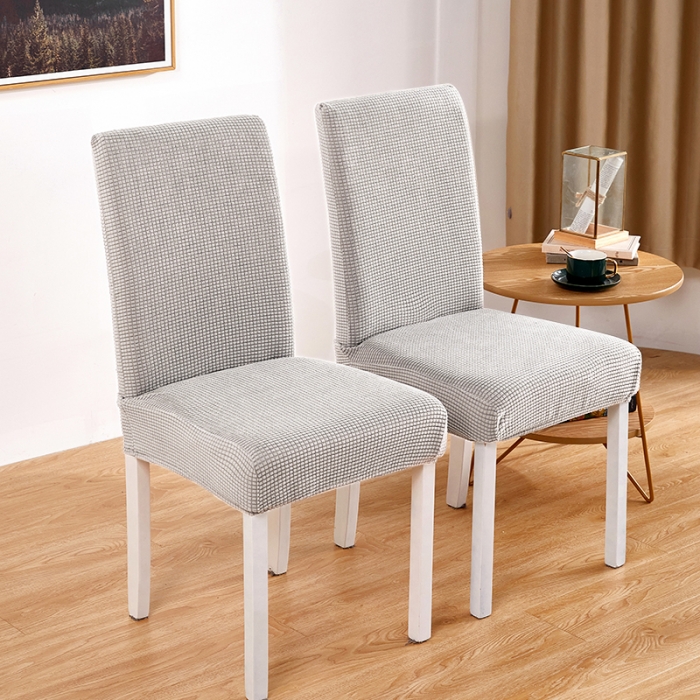 91家纺网 家纺一手货源 找家纺 丝绮鹿 2023新款玉米粒椅子套（全包常规款） 奶白