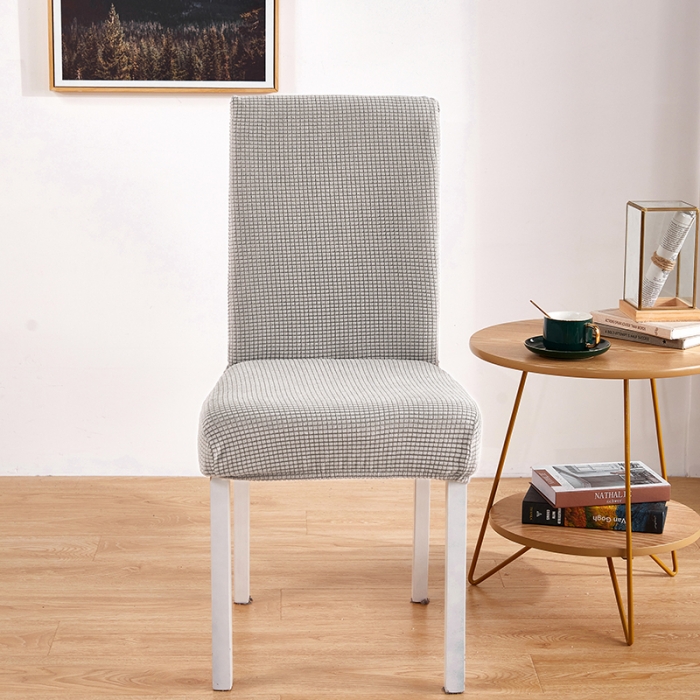 91家纺网 家纺一手货源 找家纺 丝绮鹿 2023新款玉米粒椅子套（全包常规款） 奶白