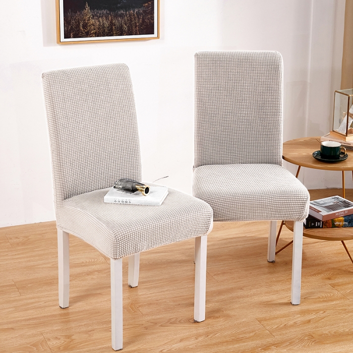 91家纺网 家纺一手货源 找家纺 丝绮鹿 2023新款玉米粒椅子套（全包常规款） 奶白