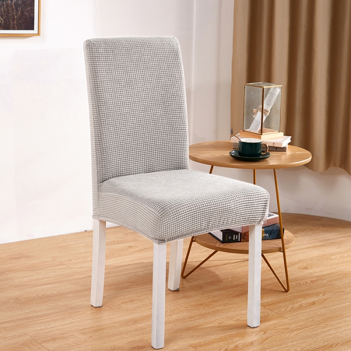 91家纺网 家纺一手货源 找家纺 丝绮鹿 2023新款玉米粒椅子套（全包常规款） 奶白