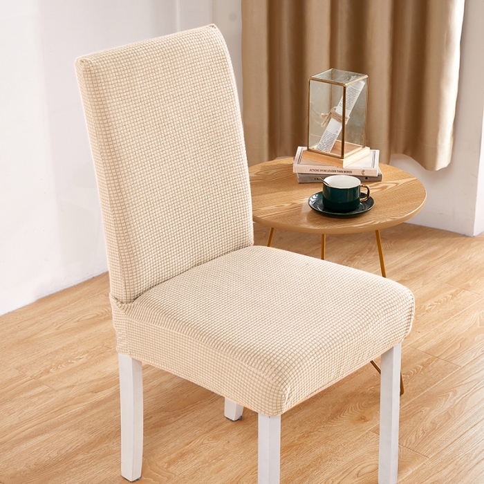 91家纺网 家纺一手货源 找家纺 丝绮鹿 2023新款玉米粒椅子套（全包常规款） 米黄