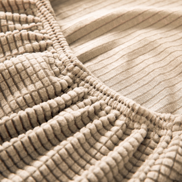 91家纺网 家纺一手货源 找家纺 丝绮鹿 2023新款玉米粒椅子套（全包常规款） 米黄