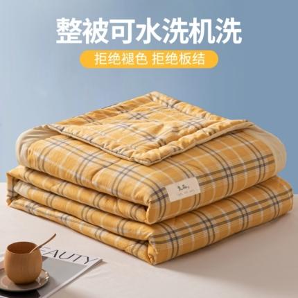 91家纺网 家纺一手货源 找家纺 U被家纺 2025新款日式良品夏凉被系列单夏被三件套四件套 良品薄荷绿