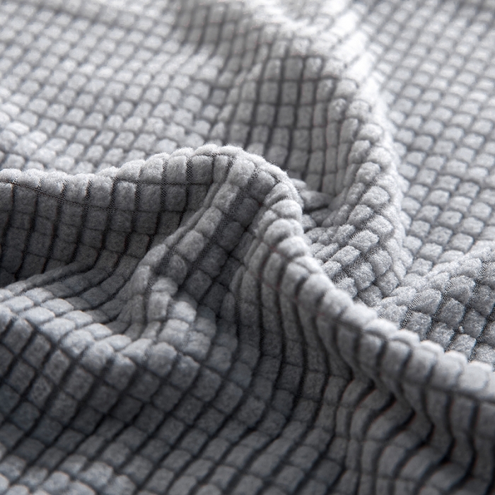 91家纺网 家纺一手货源 找家纺 丝绮鹿 2023新款玉米粒椅子套（全包常规款） 浅灰